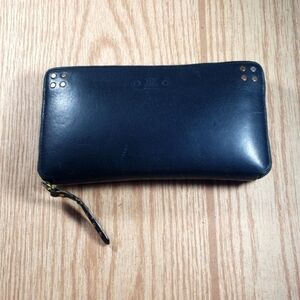 Céline Black Leather Zip Wallet – Vintage, Long Style, Authentic Designer Wallet